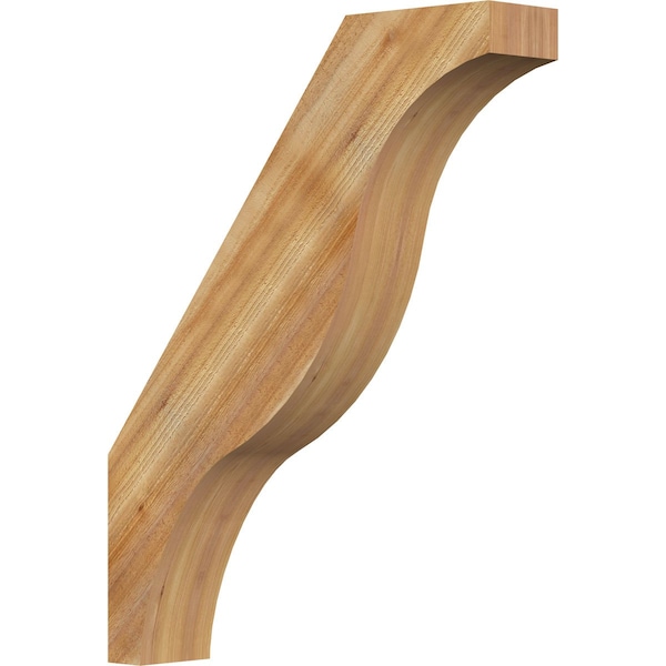 Ekena Millwork 6"W x 30"D x 38"H Funston Rough Sawn Knee Brace, Western Red Cedar BRC06X30X38FST00RWR - main
